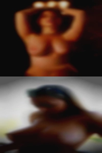 Nude woman is swinger town passing urine.